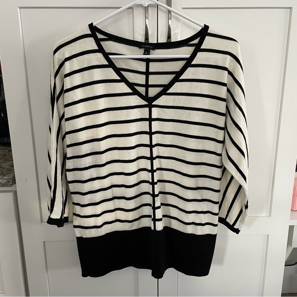 Talbots Dolman Striped Sweater